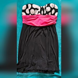 Speechless Monochrome Polka Dot Dress